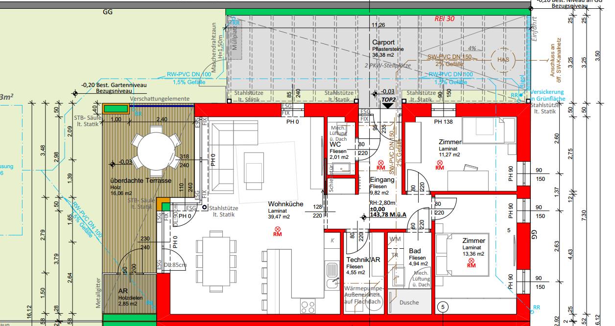 Neubau: 3-Zimmer Bungalow in Prellenkirchen