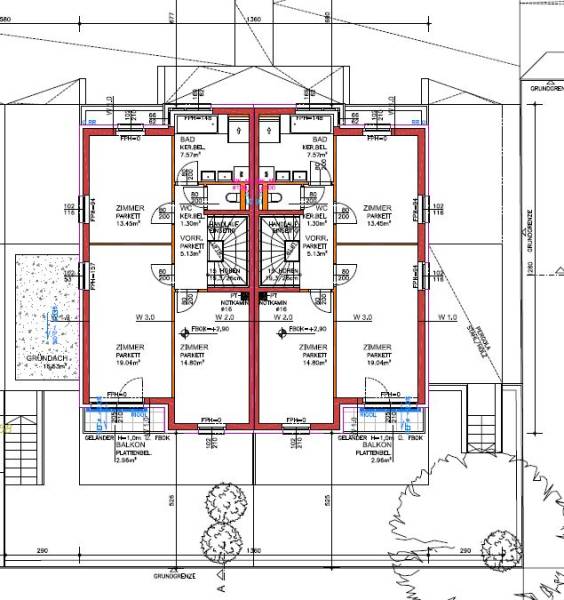 Projekt: moderne Doppelhaushälfte in Hainburg